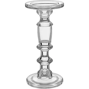 Castiçal 24X11X11Cm Vidro Transp