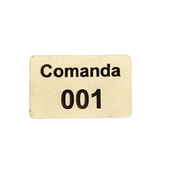 Comanda para Bar e Restaurante Trovarelli Móveis C- 10 em MDF 3MM Kit com 10 Unidades Ecológicas Branco Comanda para Bar e Restaurante Trovarelli Móveis C- 10 em MDF 3MM Kit 10 Unidades Ecológicas Branco