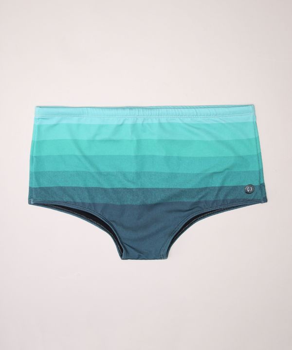 Sungão Masculino Listrado com Cordão Proteção UV50+ Verde G