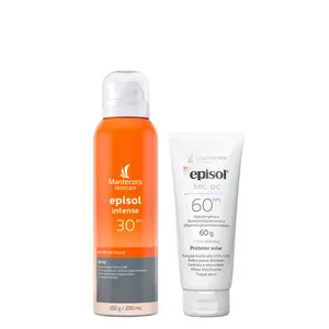 Kit Mantecorp - Protetor Solar Episol Intense Spray Fps 30 200ml + Protetor Solar Facial Natural Fps 60 60g Kit