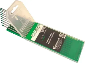 Eletrodo de tungstênio ponta verde puro 1,6 mm 10 peças - CARBOGRAFITE