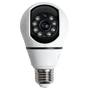 Câmera de Segurança Lâmpada E27 MDM Alerta em Tempo Real Visão 360 graus Áudio Bidirecional Detecção Humana Branco Câmera Lâmpada E27 MDM Alerta em Tempo Real Visão 360 graus com Áudio Bidirecional e Detecção Humana