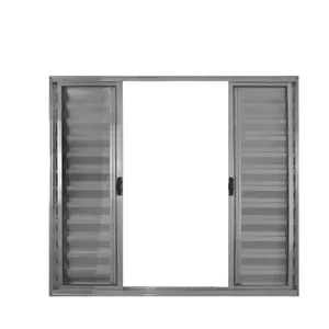 Veneziana 6 Folhas De Correr S/grade 1.00 X 1.00 Alumínio Brilhante Linha Modular - Hale