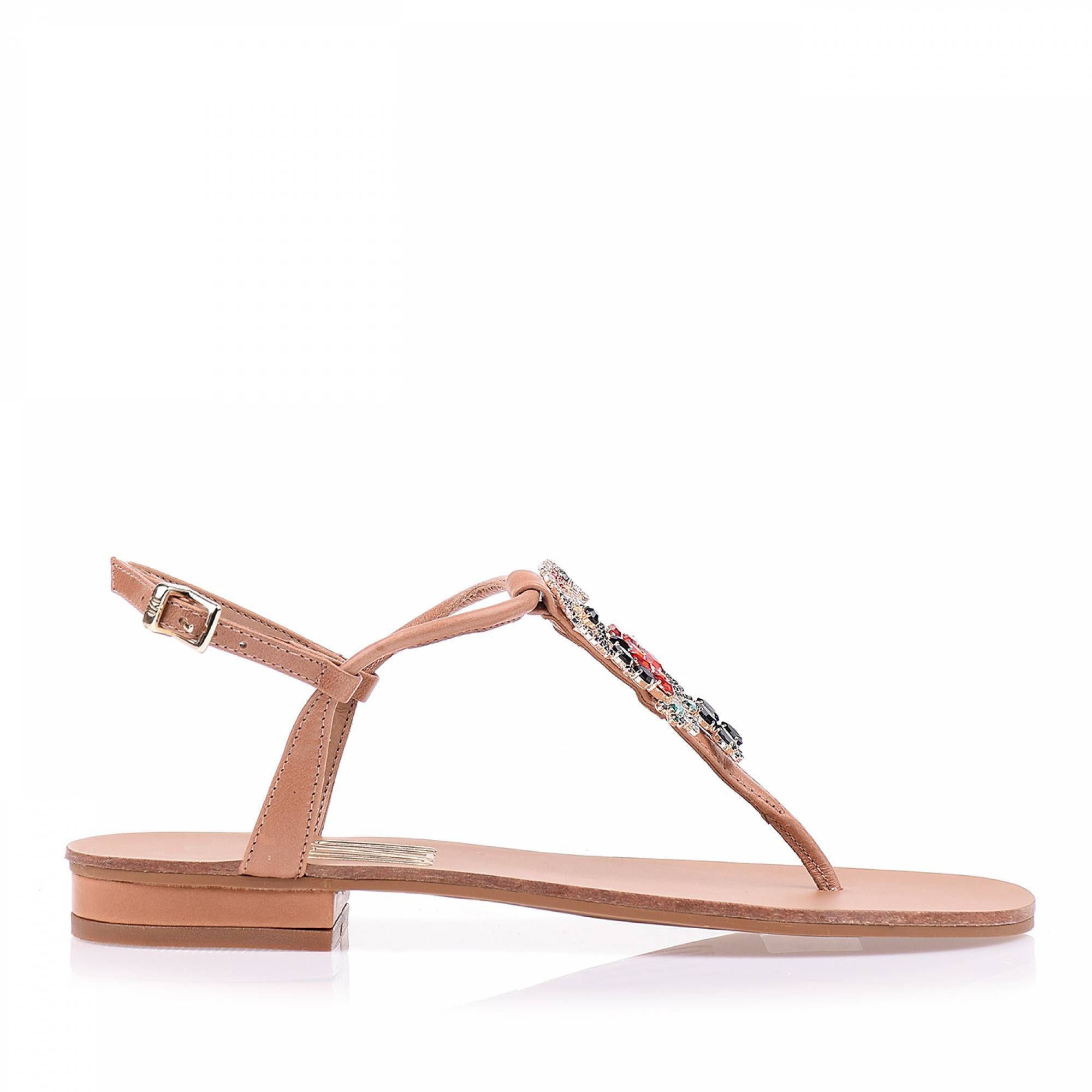 Flat Couro Tan