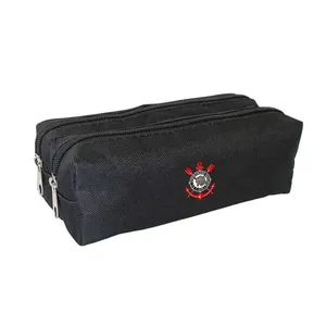 Estojo Duplo Multiúso Corinthians Oxford Preto CORESTOJODOISCPT - Amora Brindes