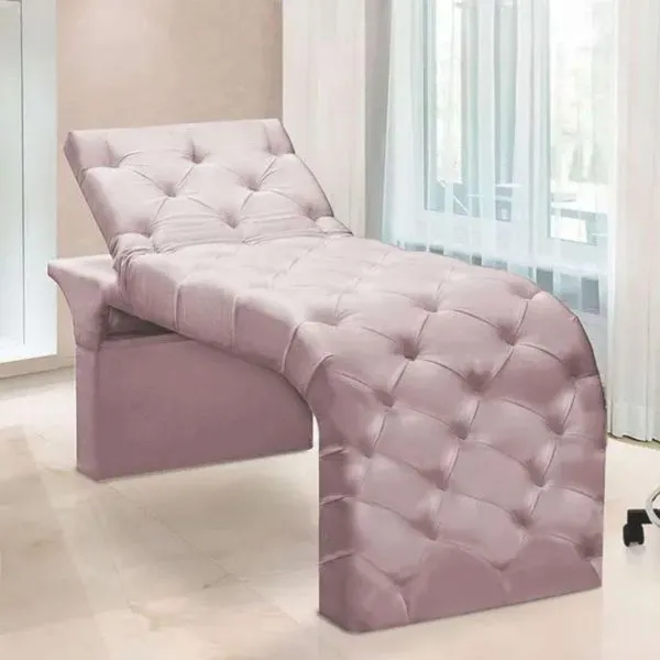 Maca Estofada Estética Cílios Regulável Spa Suede Anitta Cor:rosê