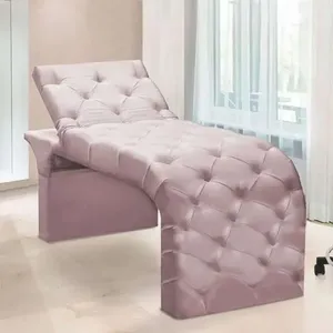 Maca Estofada Estética Cílios Regulável Spa Suede Anitta Cor:rosê