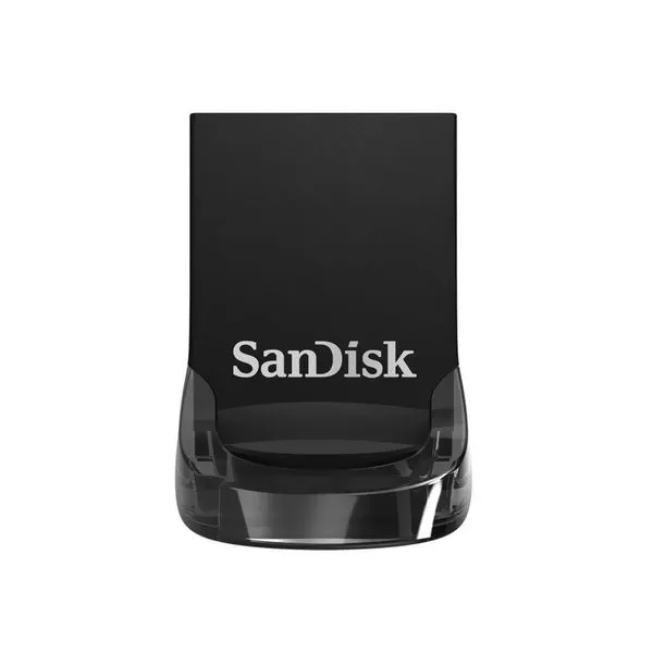 Pendrive Sandisk Z430 Ultra Fit 128GB USB 3.2 Velocidade 130MB-s Design Compacto Preto Pendrive Sandisk Z430 Ultra Fit 128GB USB 3.2 130MB-s Preto