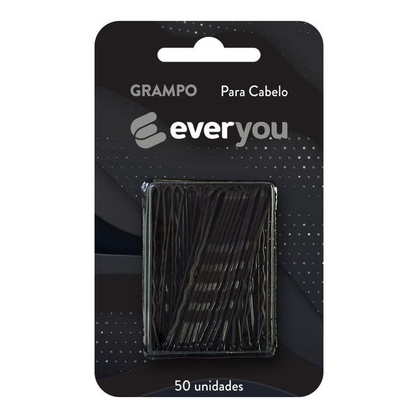 Grampo para Cabelo Ever You N5 Preto 50 Unidades