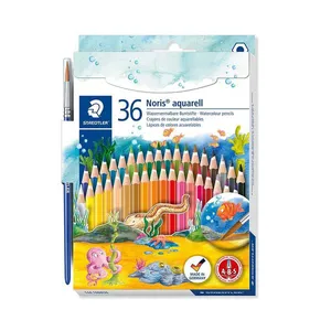 Lápis de Cor Staedtler Madeira Aquarelável 36 Cores com Pincel