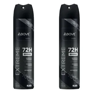 Kit c/2 Unidades de Desodorante Aerosol Above 72H 150ml Extreme Black