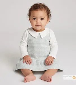 Vestido Tweed Azul Azul - G