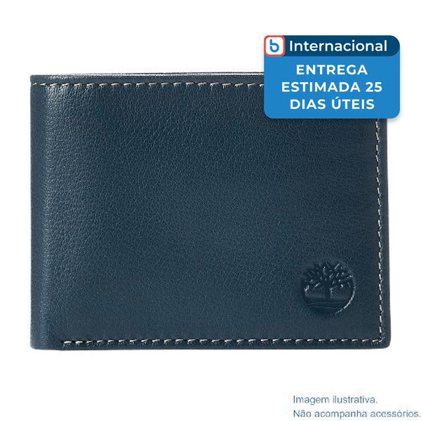 Carteira Timberland Slim Azul A-MBI