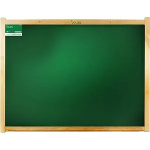 Quadro Escolar Souza Office com Moldura em Pinus Natural 150x120cm Verde Quadro Escolar Souza Office Pinus Natural 150x120cm Verde