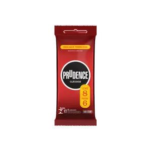 Preservativo Prudence Lubrificado Tradicional Leve 8 Pague 6
