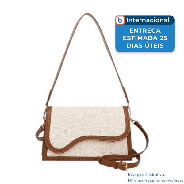 Bolsa Travistar Clutch Marrom/Bege A-MBI