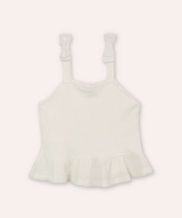 regata peplum infantil com lacinho off white 4