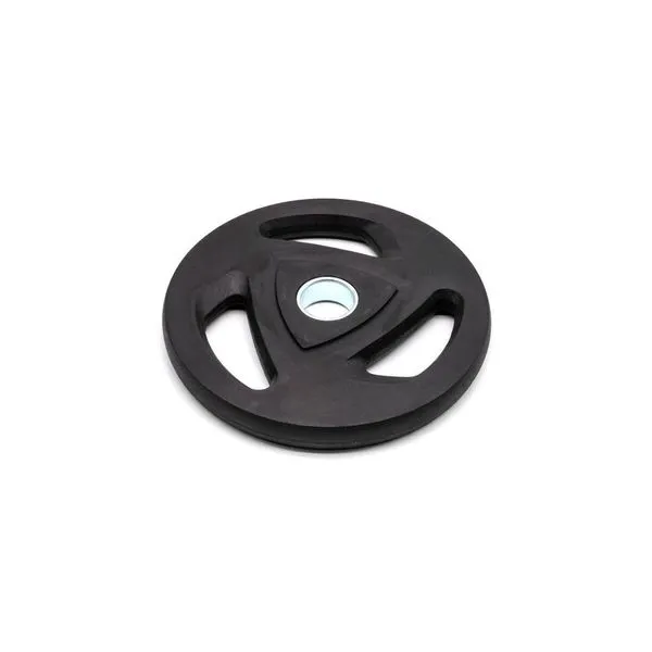 Anilha Olímpica Vulcanizada 15kg Emborrachada com Anel em Aço Inoxidável Preto Ahead Sports Anilha Olímpica Vulcanizada 15kg Emborrachada Preto Ahead Sports