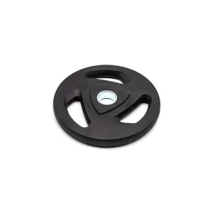 Anilha Olímpica Vulcanizada 15kg Emborrachada com Anel em Aço Inoxidável Preto Ahead Sports Anilha Olímpica Vulcanizada 15kg Emborrachada Preto Ahead Sports