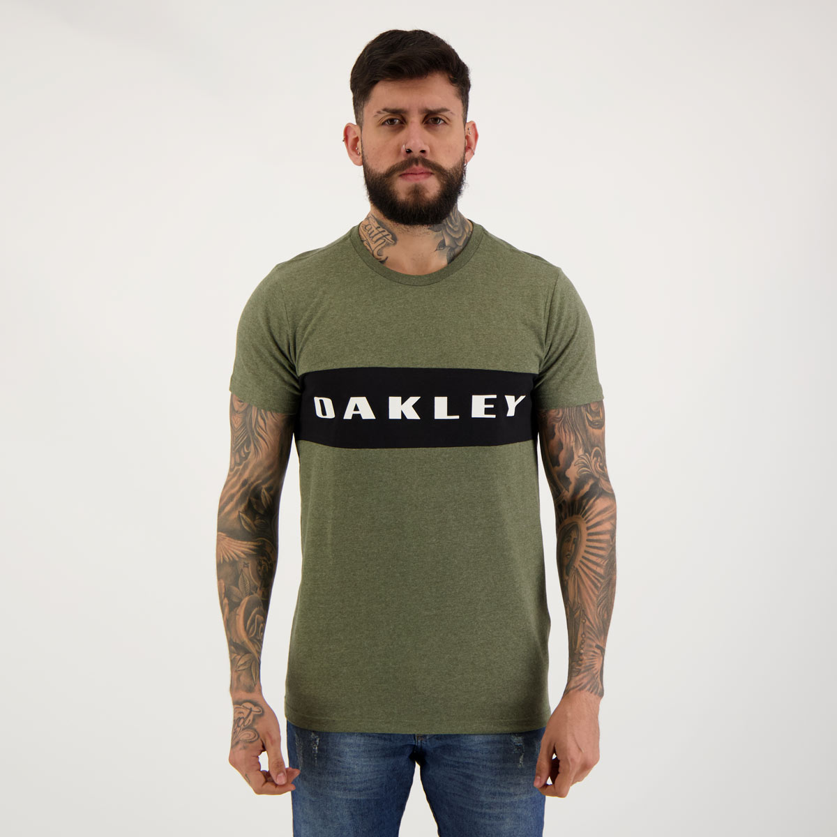 Camiseta Oakley Sport Verde Mescla