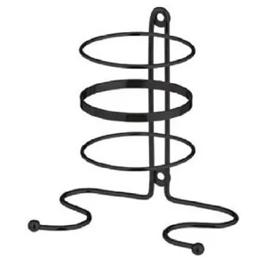 Porta Secador de Cabelo Organizador Banheiro Suporte de Parade Preto