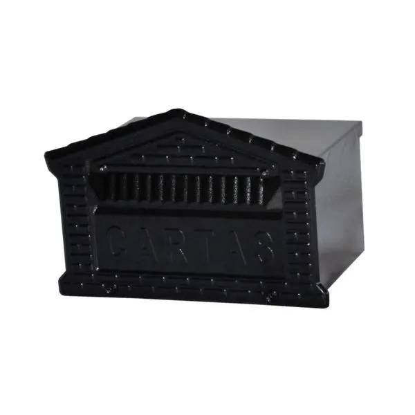 Caixa de Correio Tijolinho para Embutir em Chapa de Aço 15x21x12cm Preta Metalmig Caixa de Correio Tijolinho para Embutir 15x21x12cm Preta Metalmig