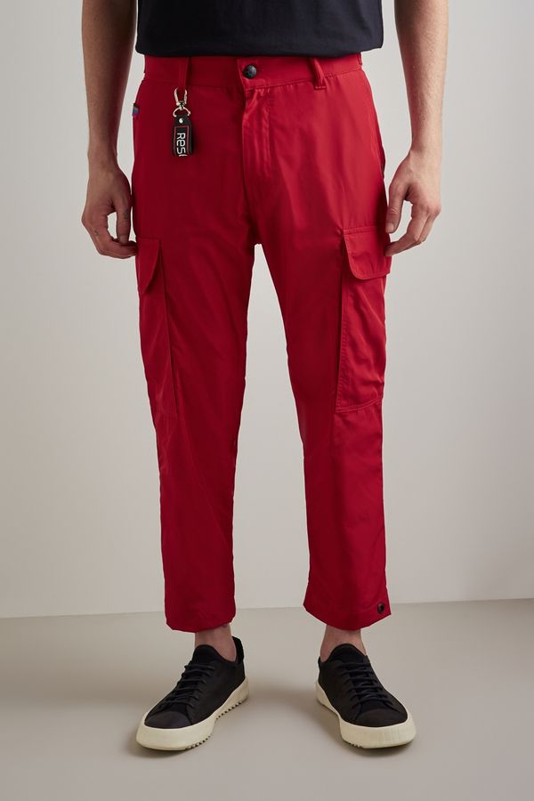 Calça Nylon Cargo Utilitária Vermelho - 38