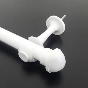 Kit varão para cortina 19mmx2m aço branco Pratic Line Perfitec