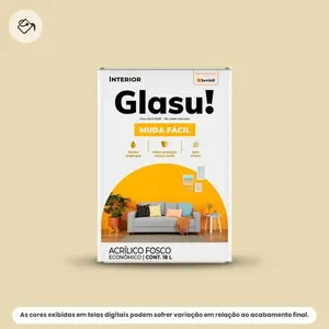 Tinta Acrílica Econômica Fosca Glasu Suvinil 18L Muda Fácil Marfim (MP)