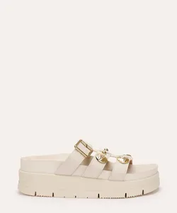 sandália flatform com tachas oneself off white 39
