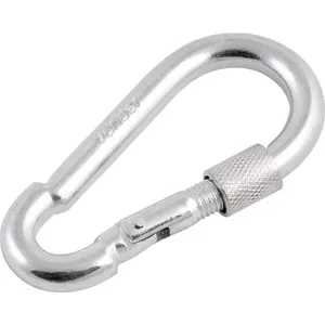 Mosquetão Galvanizado 8x80mm 230kg com Trava Roscada Uso Leve - VONDER