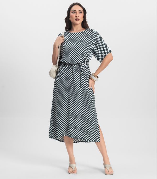 Vestido Midi Infinita Cor Verde G