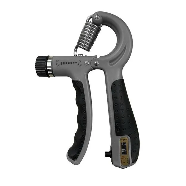 Hand Grip Modelo 2 para Exercitar Antebraço e Dedos com Resistência Ajustável de 5 a 60kg Cinza OEM Hand Grip Modelo 2 com Ajuste de Resistência de 5 a 60kg para Força de Antebraço Cinza OEM