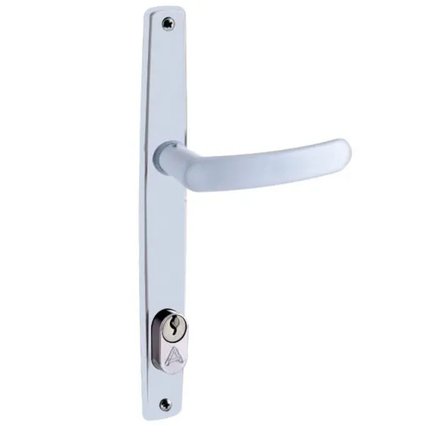 Fechadura Perfil Estreito Branco F2400a - 070601 - Alianca Fech. Perfil Estr-ext. F2400a Branco 070601 - Alianca