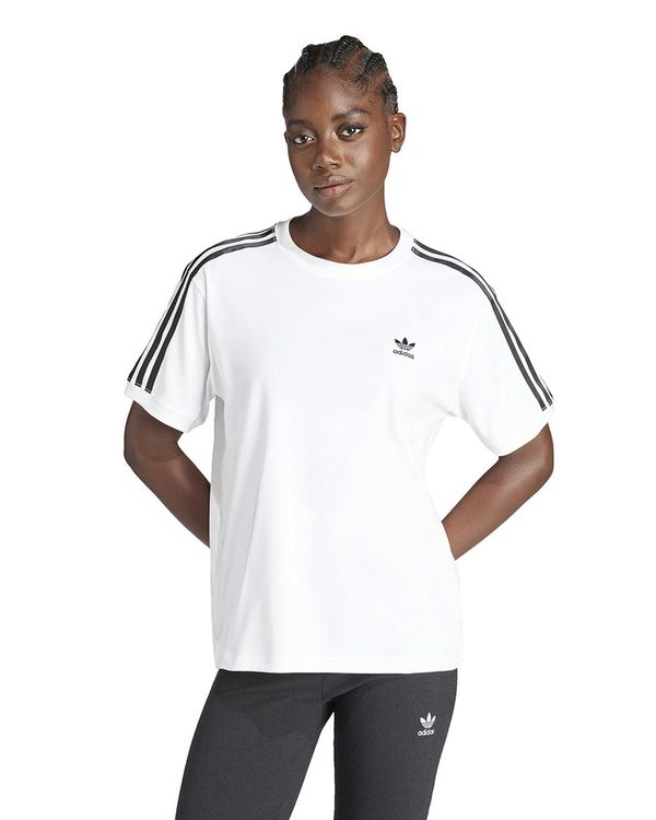 Camiseta adidas 3 Stripe Tee Feminina - PP