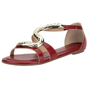Sandália Feminina Flat Beira Rio 8367873 VINHO 38
