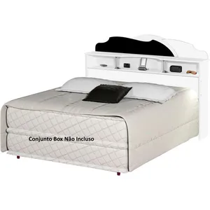 Cabeceira Casal - Geval Cristal Branco / Preto