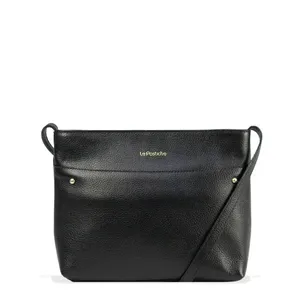 Bolsa Transversal Feminina em Couro Kate Le Postiche PRETO