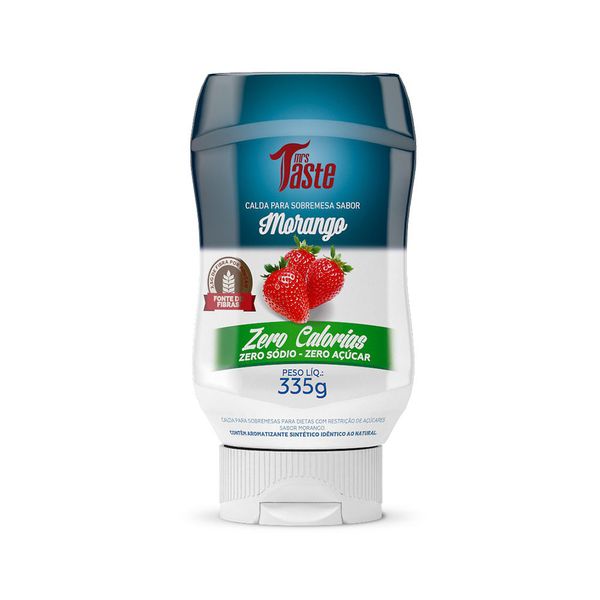 Calda de Morango Zero Açúcar Mrs. Taste 335g