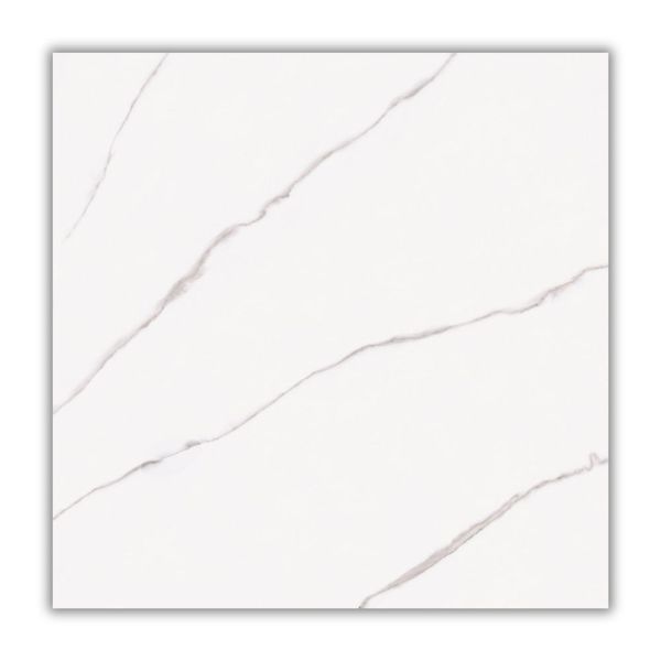 Porcelanato Carrara Retificado Acetinado Branco 53x53cm 2,28m2 (Lote 3026)