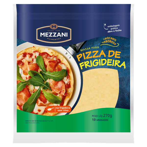 Massa para Pizza de Frigideira Mezzani 270g