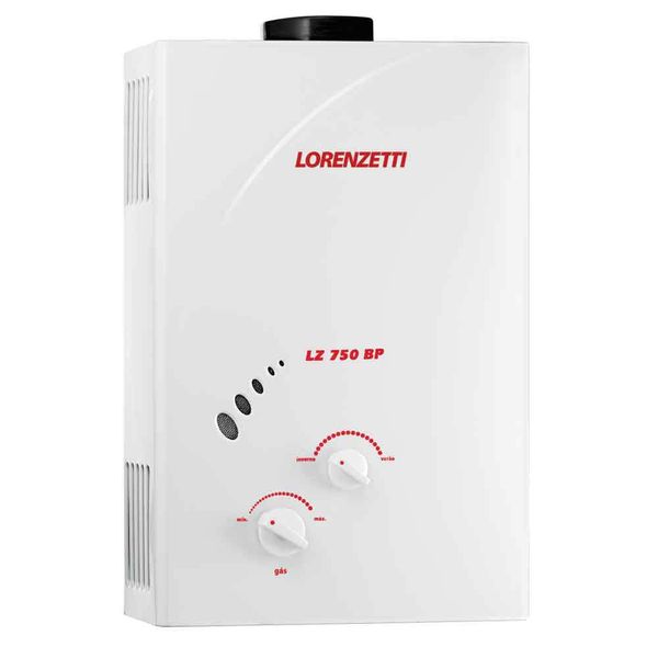 Aquecedor a Gás Branco LZ 750BP 7 Litros GLP Lorenzetti