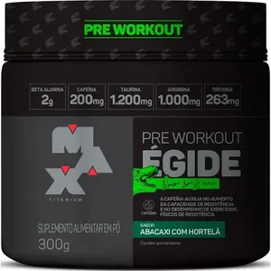 Égide Pré Workout 300g Max Titanium Dino Abacaxi com Hortelã