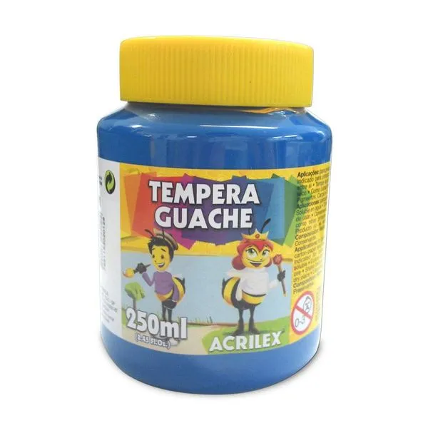 Tinta Guache Acrilex Azul Turquesa 250 Ml. Tinta Guache Acrilex Azul Turquesa 250 Ml