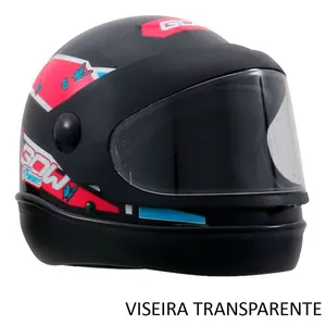 Capacete GOW Interlagos Preto E Rosa 58 (MP)