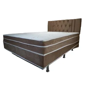 Cama Casal 138x188x58cm Aga Unibox Acoplado Max Comfort Com Cabeceira Gardênia Marrom (MP) Cama Casal Aga Unibox Acoplado Max Comfort Com Cabeceira 138x188x58cm Gardênia Marrom (MP)