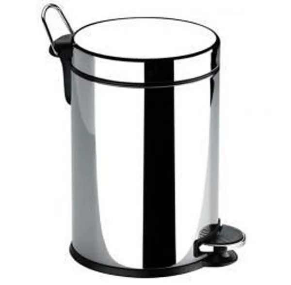 Lixeira Acqua Importada Com Pedal Inox 5L