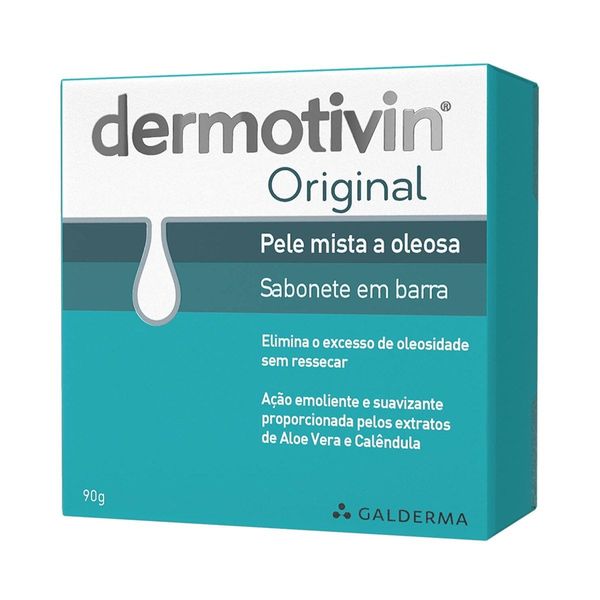 Kit com 2 Unidades de Dermotivin Original Sabonete Barra 90g