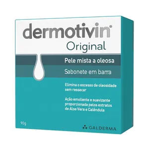 Kit com 2 Unidades de Dermotivin Original Sabonete Barra 90g