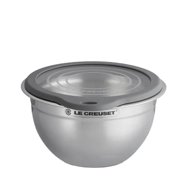 Bowl Inox com Tampa de Vidro Le Creuset 27 CM-UN